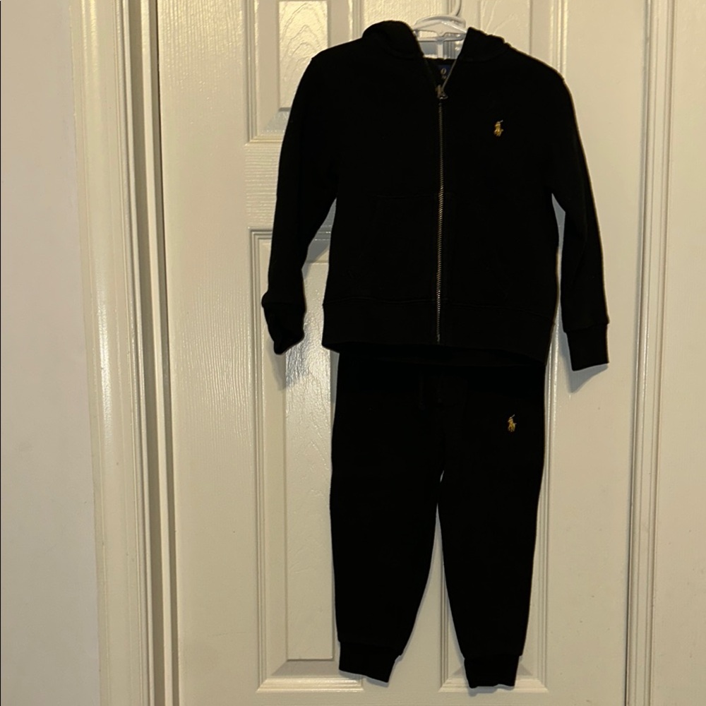Polo by Ralph Lauren Black Jogger Sweatpants Matching Set